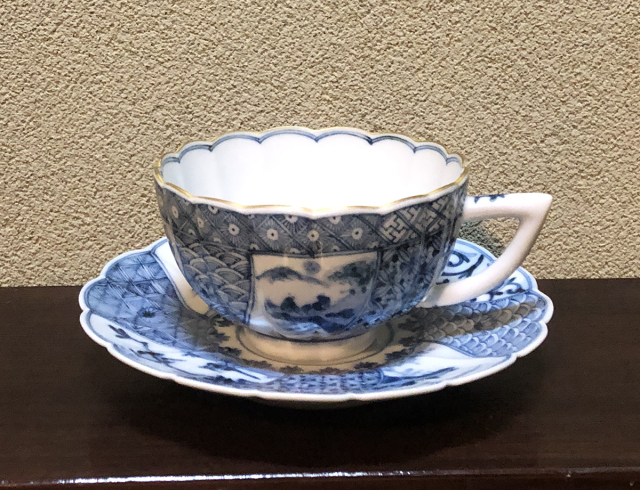 復興支援》山本長左 祥瑞手カップ＆ソーサー かぶらきでしか買えない