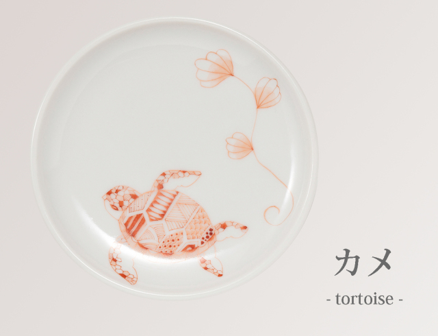 3寸皿　海の生き物・カメ / 太田恵利香