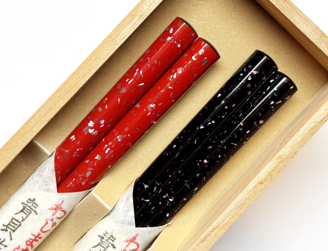 乾漆青貝輪島塗箸