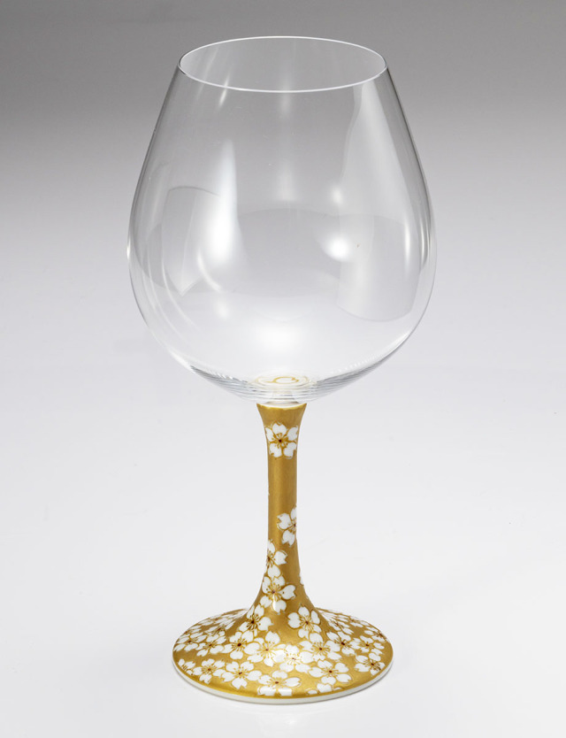 鏑木BOグラス　桜　金 / 加賀雅人窯