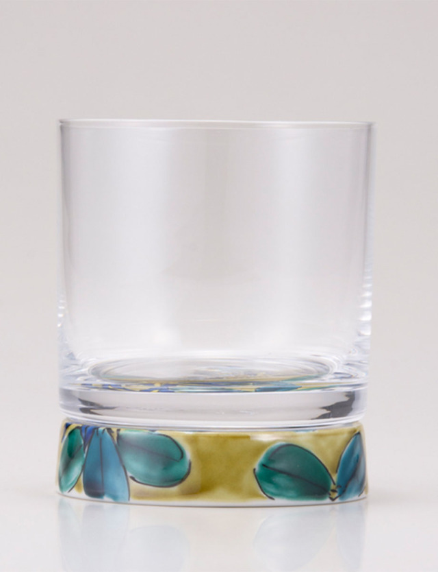 ロックグラス　鉄仙　アメ釉