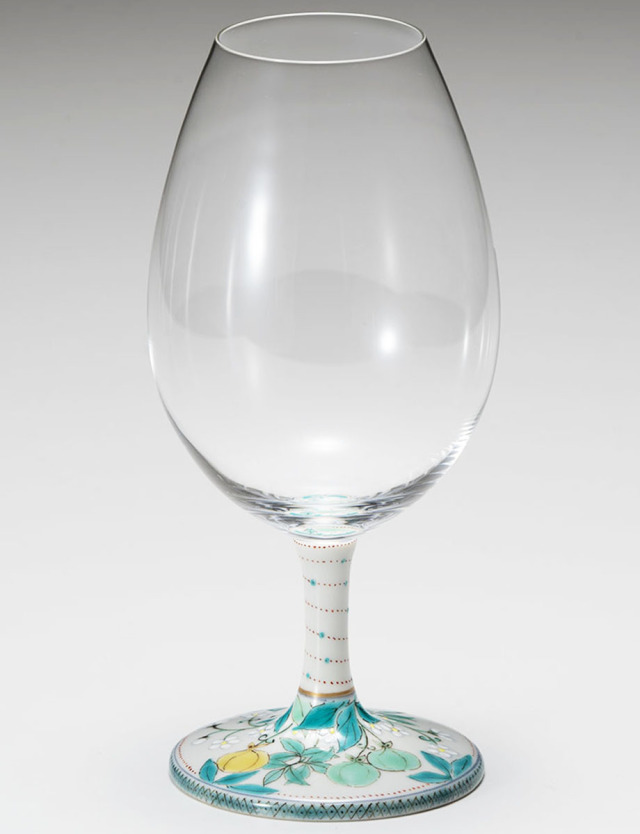 酒グラス　風船かずら / 大兼政花翠