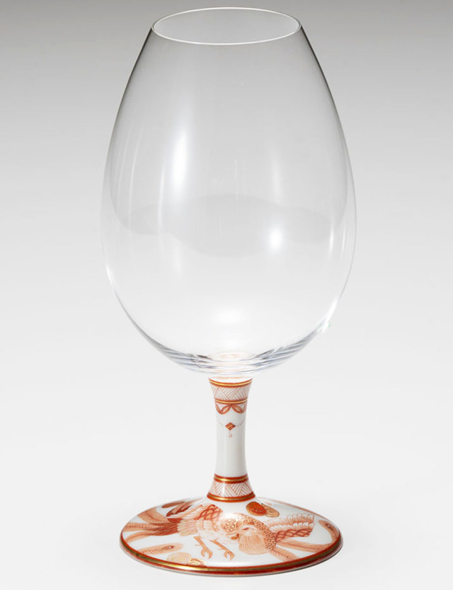酒グラス　赤絵　鳳凰 / 太田恵利香