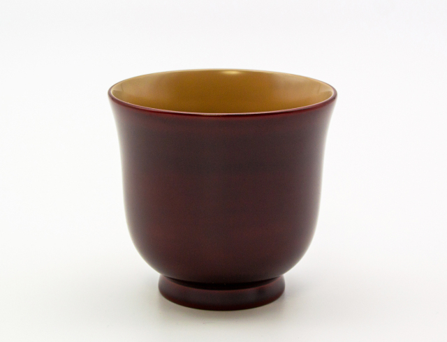 赤と黒の漆器カップとスプーンセット 輪島塗本舗　福忠　能登輪島 ［新品·未使用] 赤と黒の漆器カップとスプーンセット 輪島塗本舗 福忠 能登輪島 ［新品·