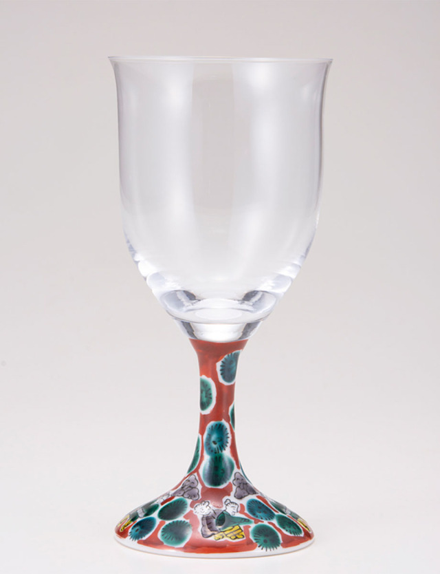 ワイングラス・大　木米　レッド