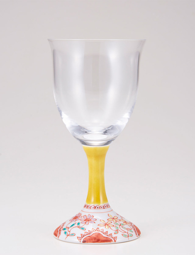 ワイングラス・小　フラワー