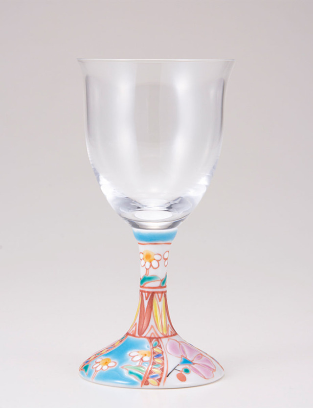 ワイングラス・小　花のタペストリー