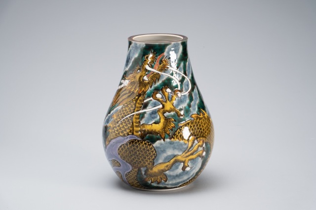 花器・雲龍