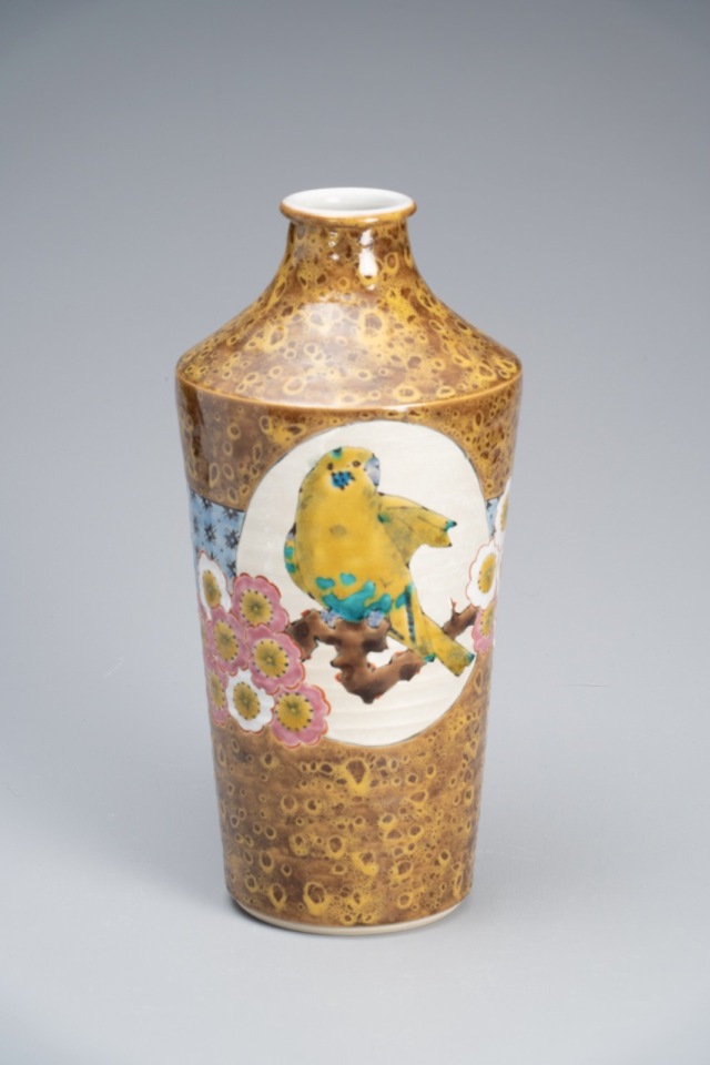 花器・彩鳥