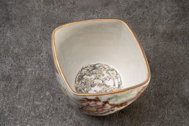 鏑木製・華紋 花生