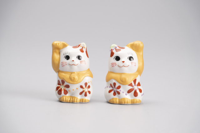 1.5号招き猫・フラワー(左右)