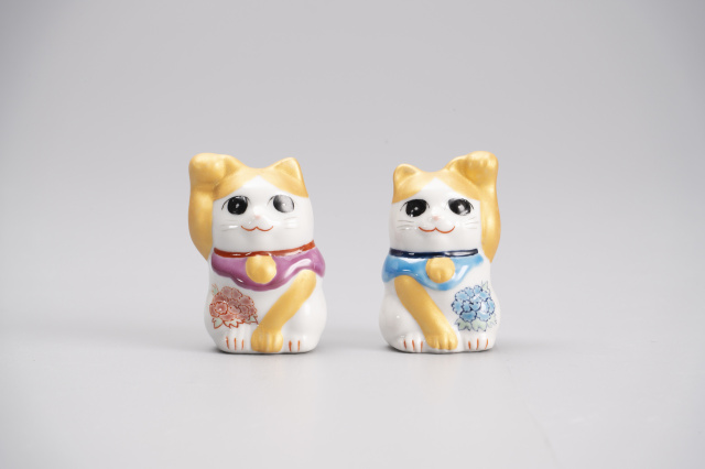 1.5号招き猫・ハチワレ(左右)