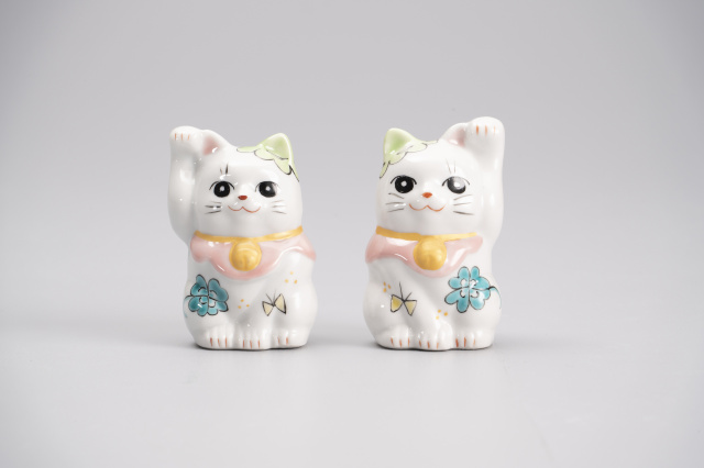 2号招き猫・クローバー(左右)