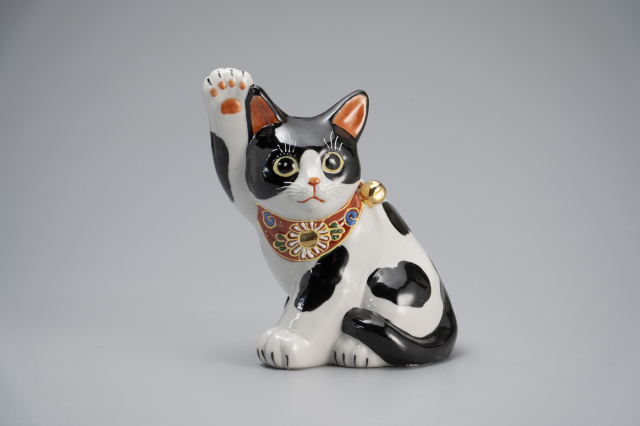 5.5号横座招き猫・黒ブチ