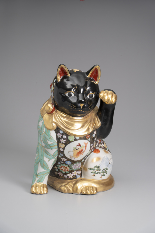 12号招き猫・本金花詰(高聡文・画)