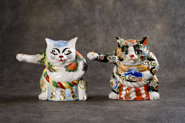 横綱猫・龍に牡丹