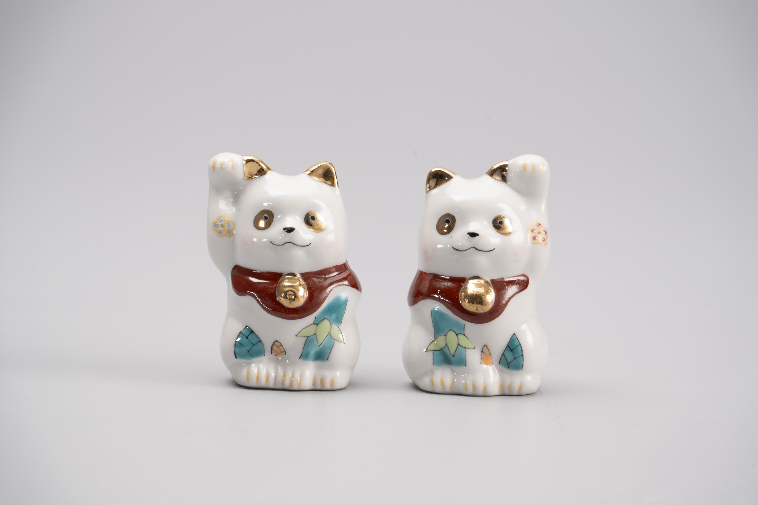 1.5号招き猫・ピカピカパンダ(左右)