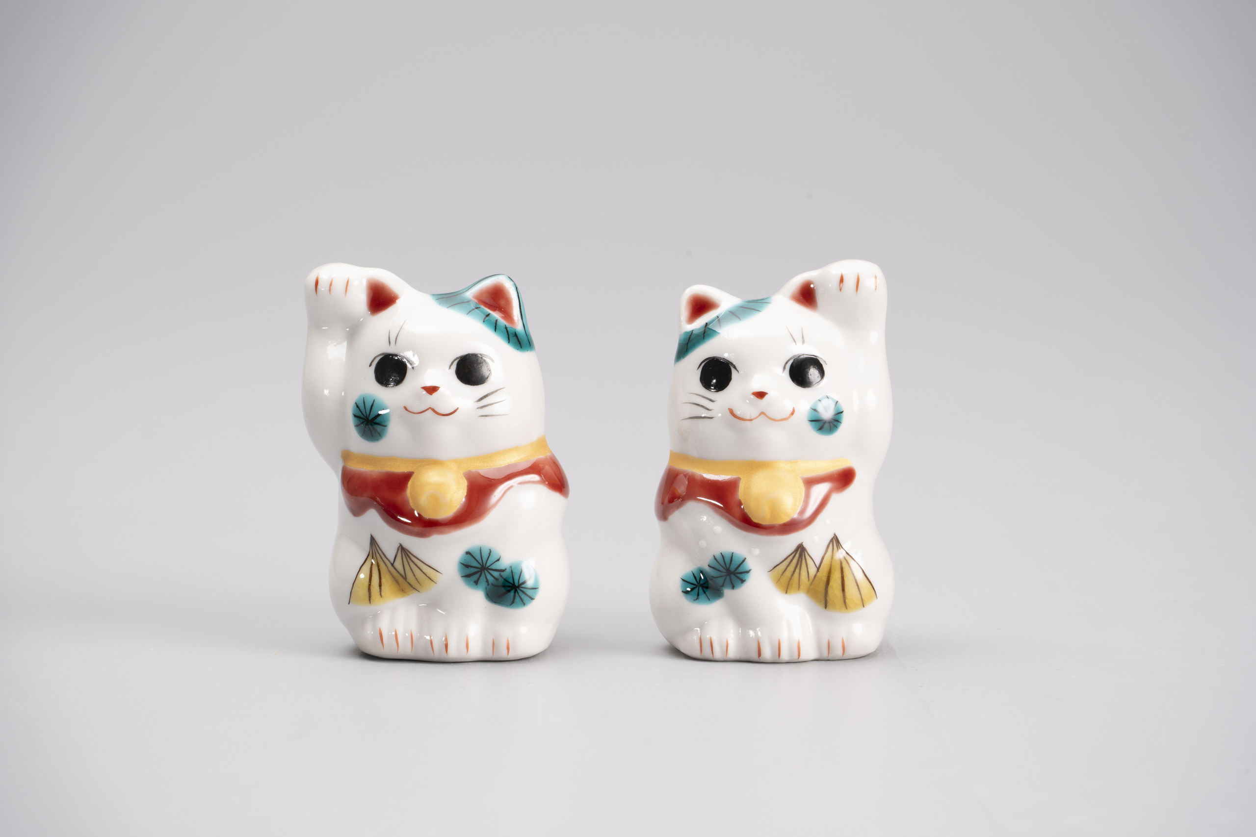 1.5号招き猫・雪吊り(左右)