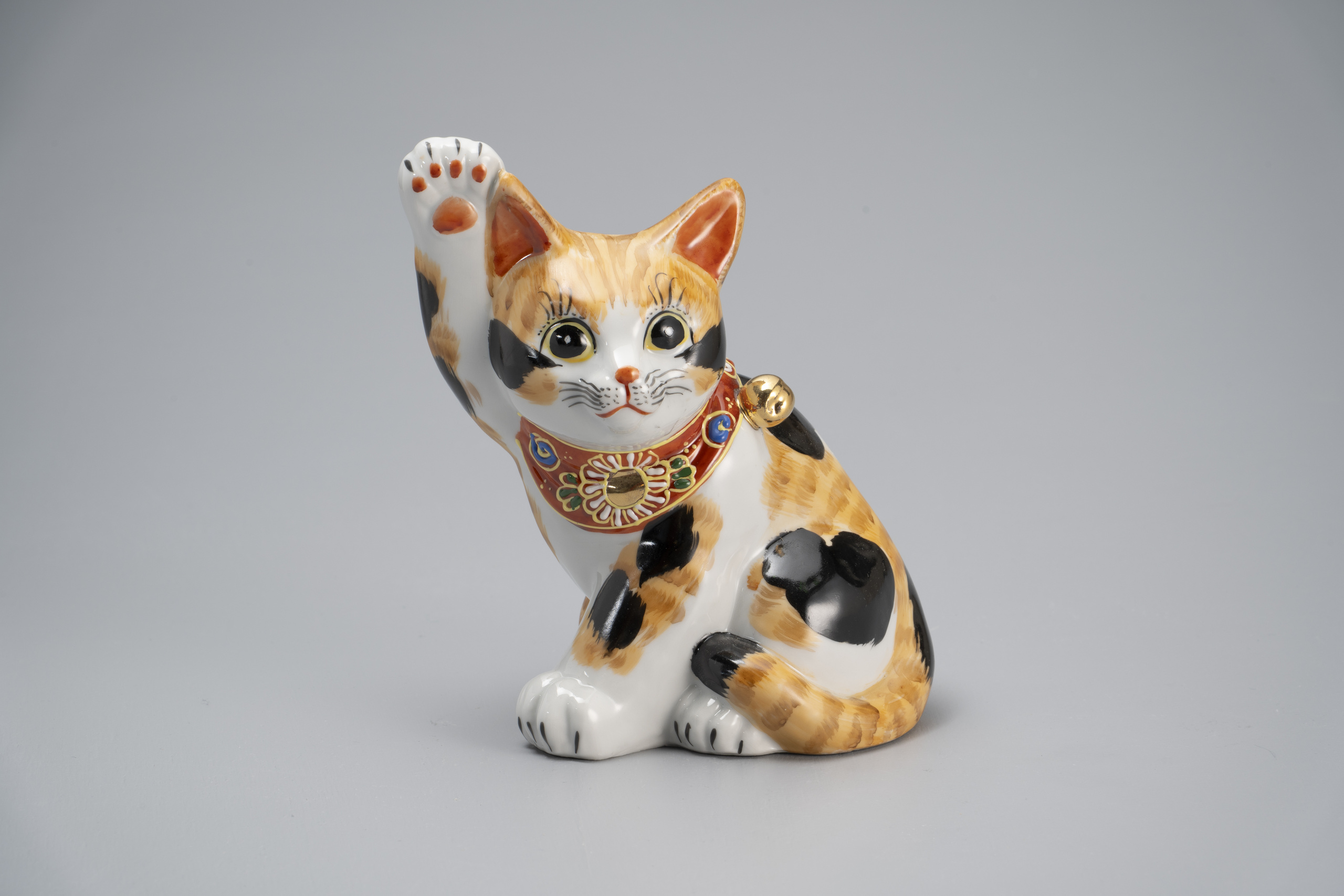 5.5号横座招き猫・毛長三毛