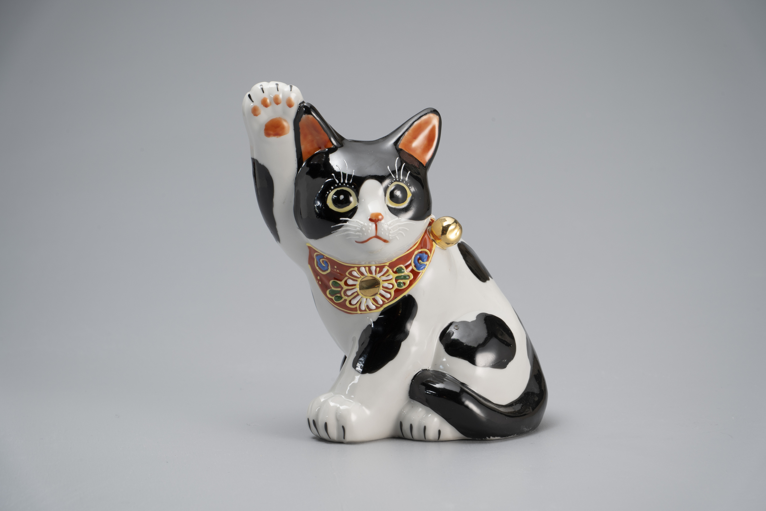5.5号横座招き猫・黒ブチ