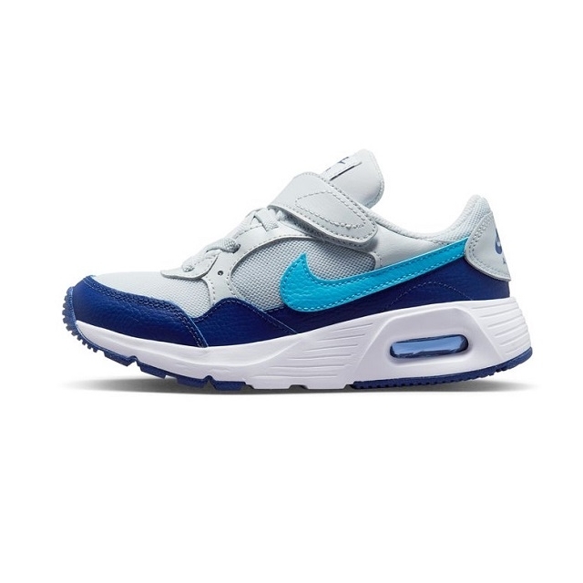 NIKE【ナイキ】【キッズ】 AIR MAX SC PSV エア マックス SC PSV CZ5356-011  ピュアプラチナ/ブルーライトニング/ホワイト/ディープロイヤルブルー