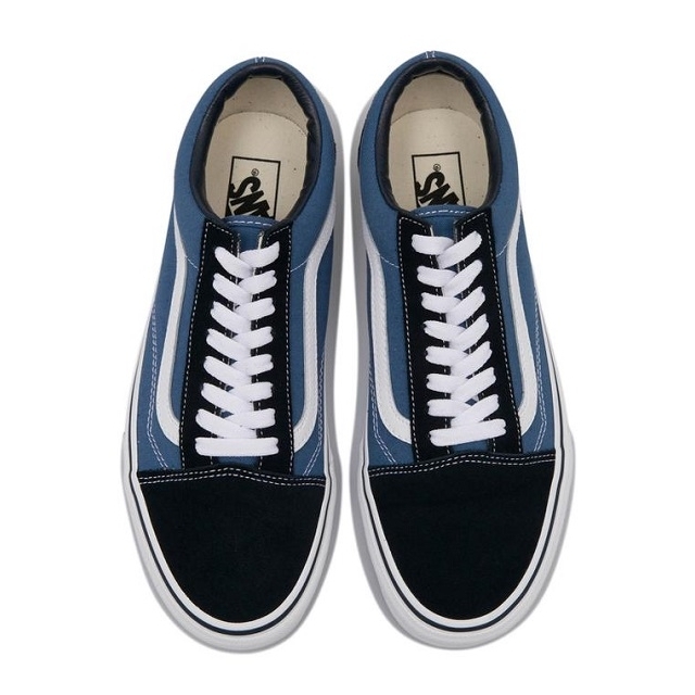【VANS】 ヴァンズ OLD SKOOL DENIM NAVY 国内発送 VANS USA企画 バンズ シューズ Old Skool Navyk オールド