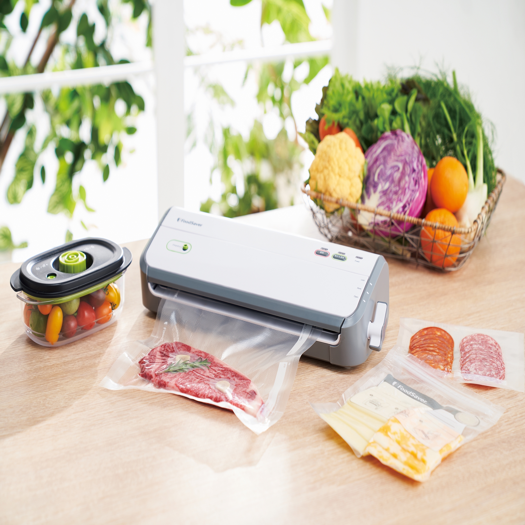 フードセーバー真空コンテナセット ホワイト