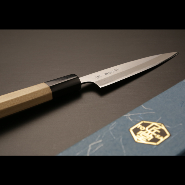 土佐刃物 忠義作 青一 黒打ち両出刃包丁 18センチ