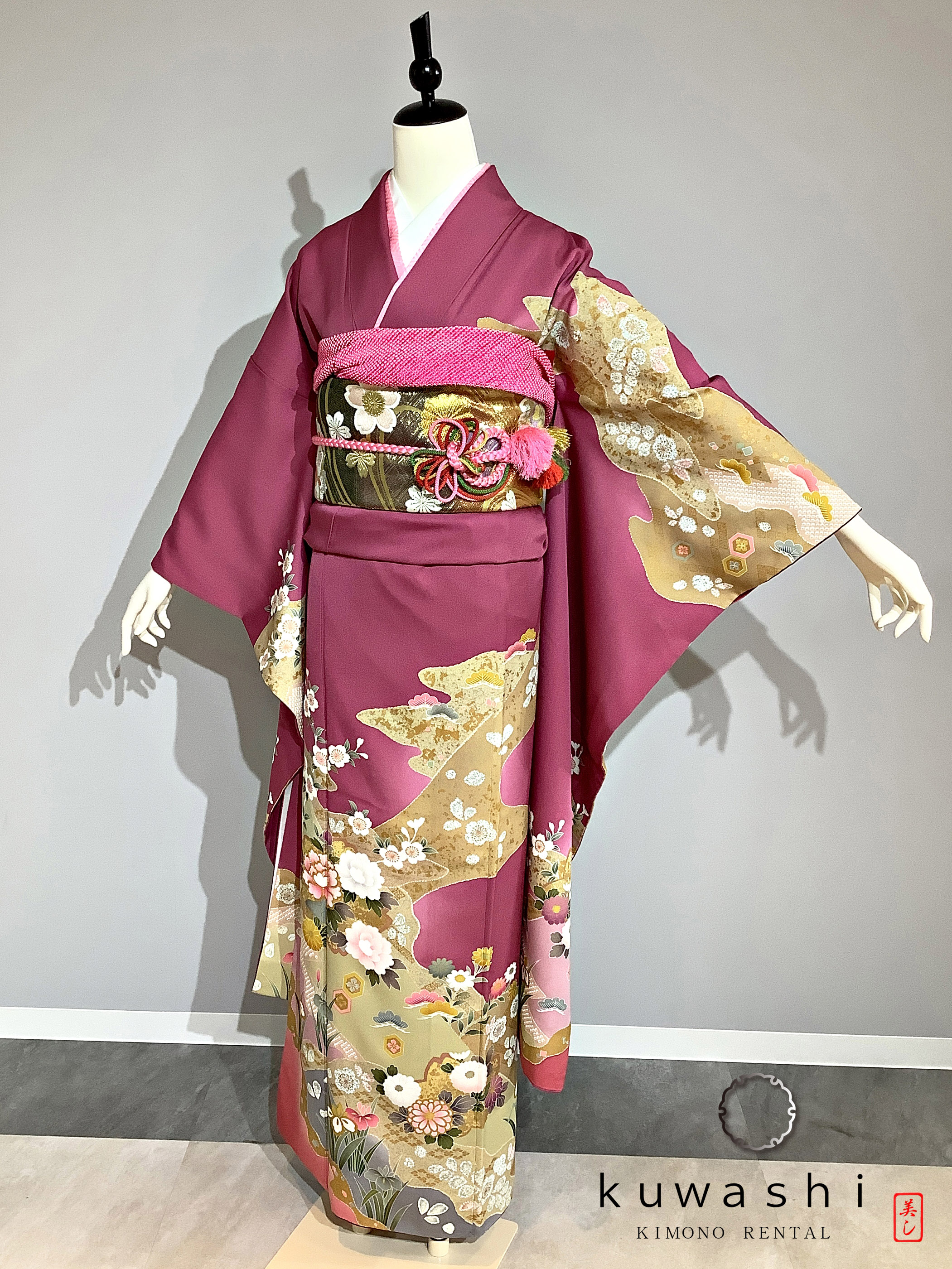 振袖 クワシ着物レンタル 品番８００２４
