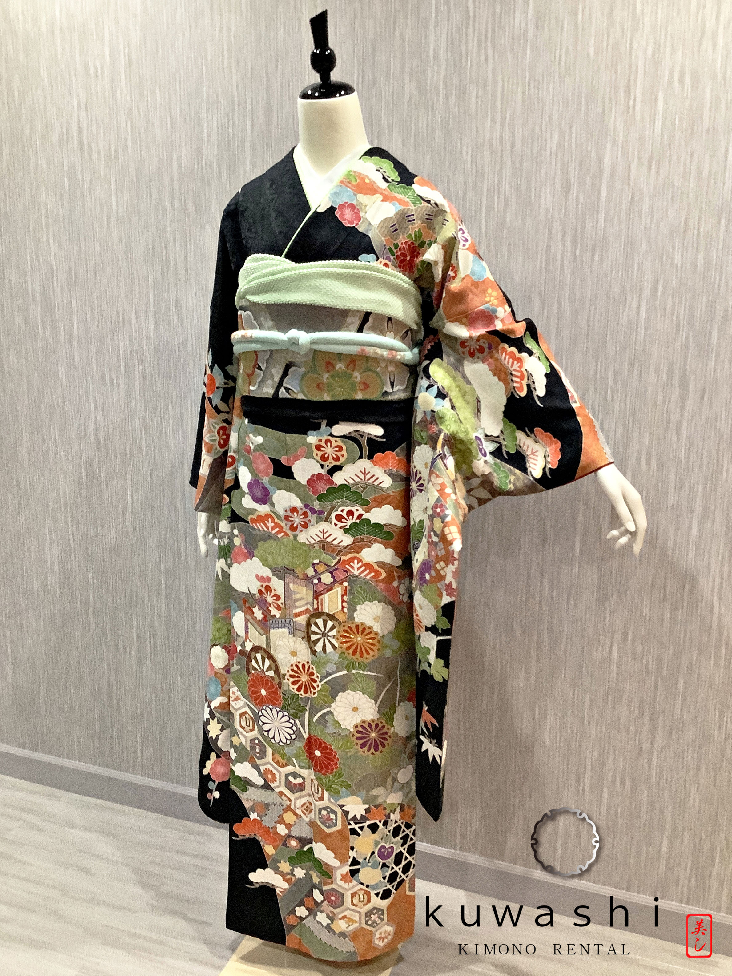 振袖 クワシ着物レンタル 品番８００３４