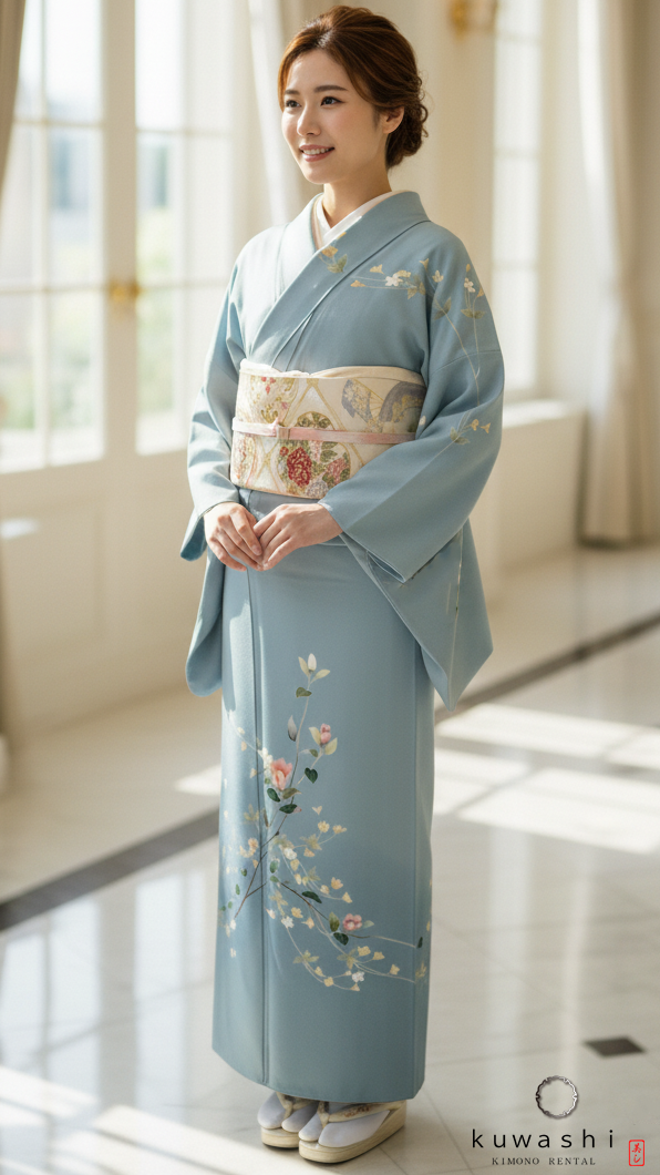 レンタル着物】【往復送料無料】【東京都内着付代無料】 20011