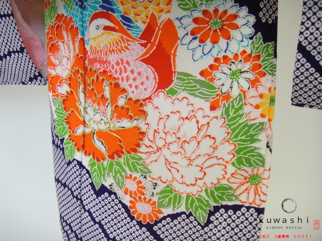 七五三着物レンタル　こども着物　七五三　三歳着物　3歳　被布　お参り　前撮り　貸衣装 格安 かわいい