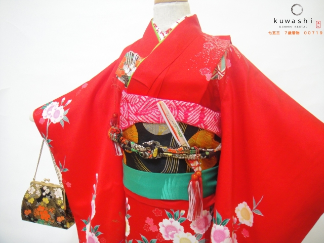 七五三着物レンタル　七五三　七歳着物　お参り　前撮り　貸衣装