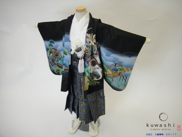 七五三着物レンタル　七五三　五歳着物　5歳　袴　お参り　前撮り　貸衣装 格安