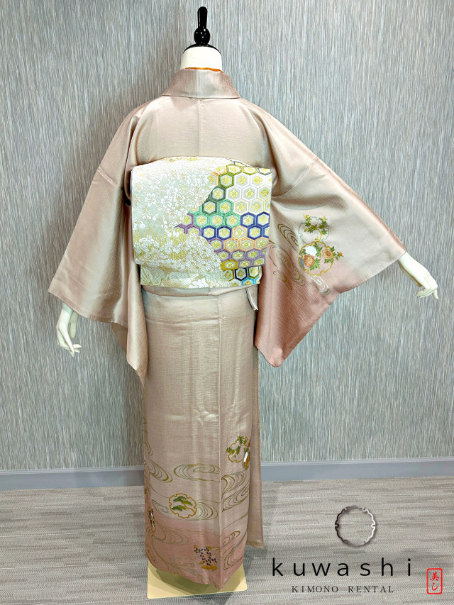 レンタル着物】【往復送料無料】【東京都内着付代無料】 20013