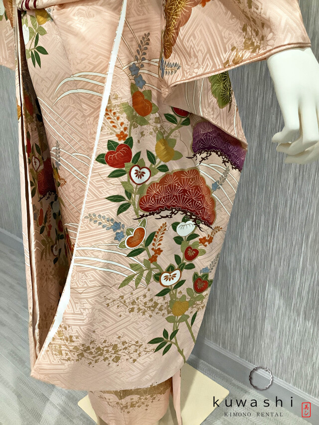 美品！３点セット＊振袖＊長襦袢＊袋帯＊トールサイズ＊１７０ｃｍ＊裄６８ YUMI KATSURA 高身長トールサイズ 成人式 桂由美 振袖レンタル