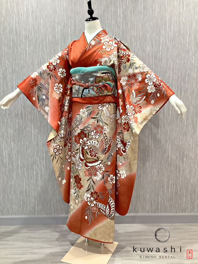 振袖 クワシ着物レンタル 品番８００１５