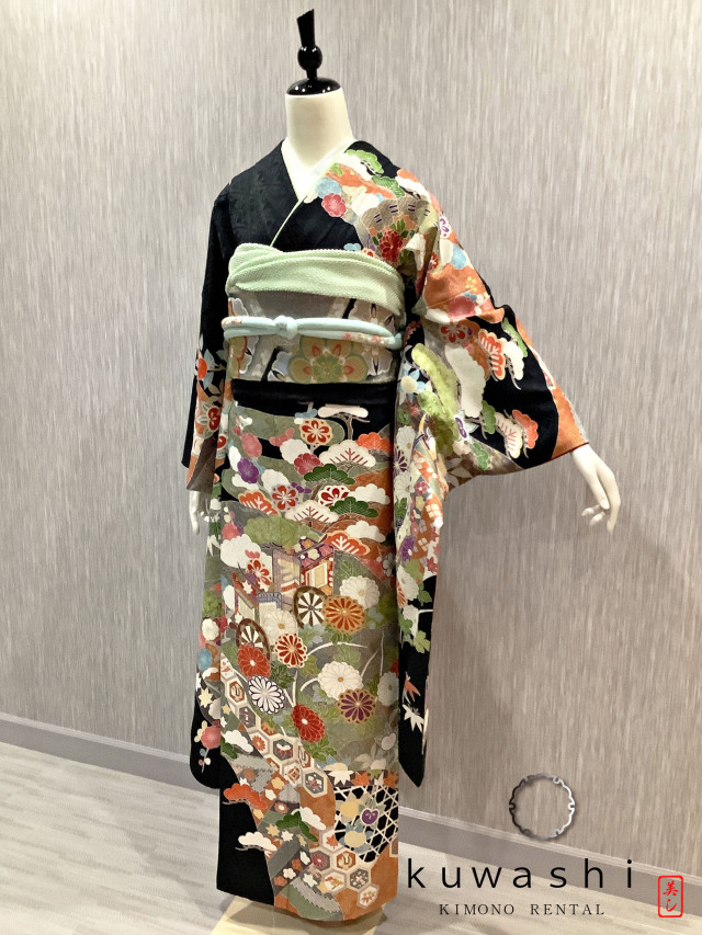 振袖 クワシ着物レンタル 品番８００３４