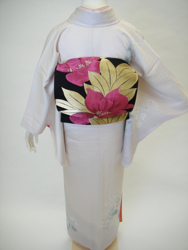 クワシ着物レンタル 薄桜色正絹訪問着