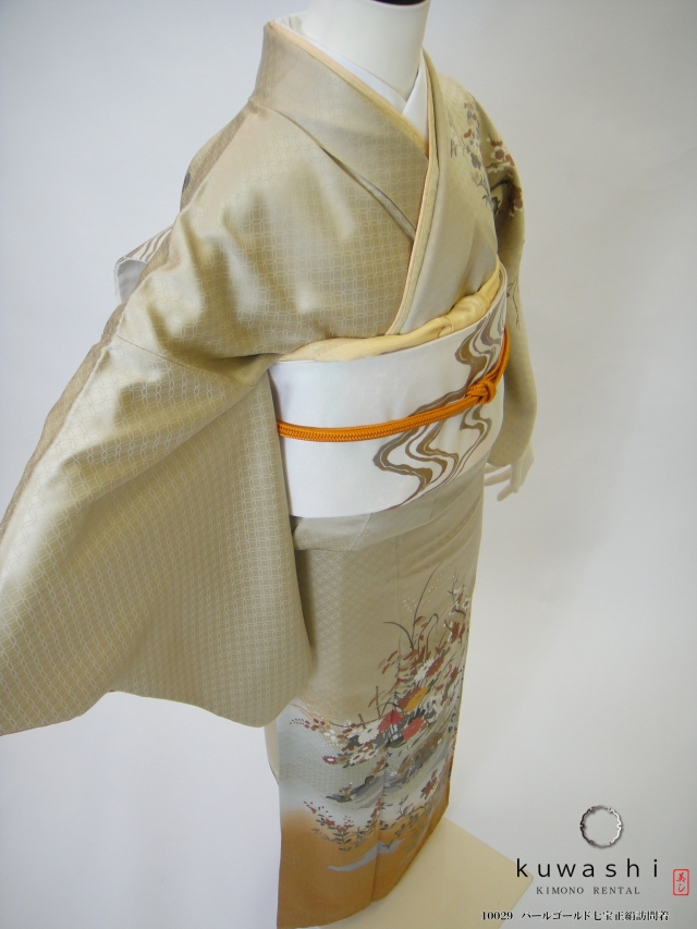 後払い手数料無料 16331b 着物 訪問着 落款入り 暈し 木々紋様 やまと