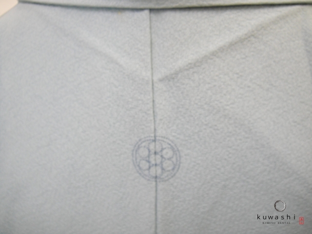 クワシ着物レンタル　スカイブルー加賀調正絹訪問着