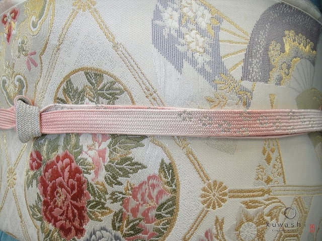 クワシ着物レンタル　スカイブルー加賀調正絹訪問着