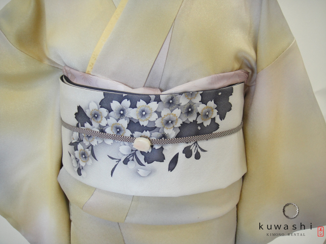 色無地 レンタル 東京 七五三 クリーム