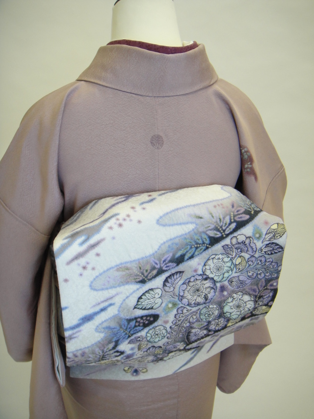 クワシ着物レンタル 紋意匠刺繍正絹付下げ訪問着