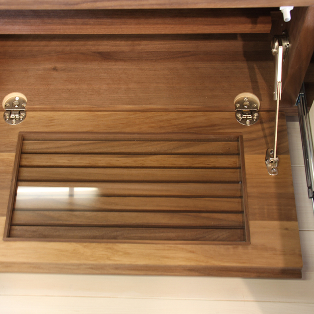 天然木、無垢材使用テレビボード 風雅／FUUGA-幅1500mm（ウォールナ ット・ウォルナット‐スリット）st11