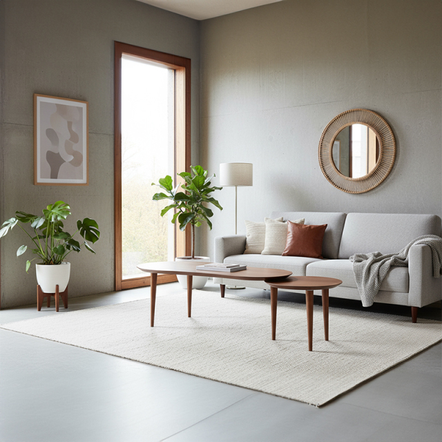 Kurt木目が美しい伸長センターテーブル 幅1100