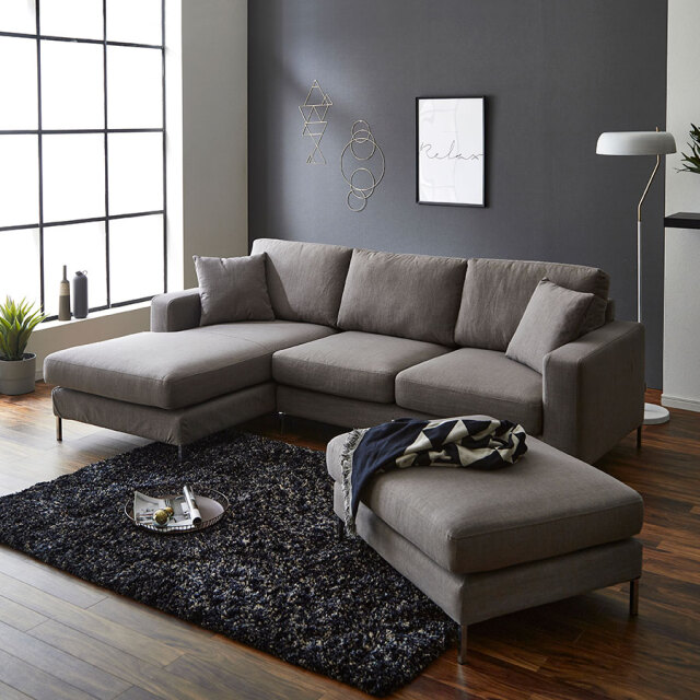 【美品】ワイドカウチソファ 右カウチ 美品】ワイドカウチソファ 右カウチ ソファ カウチソファの商品