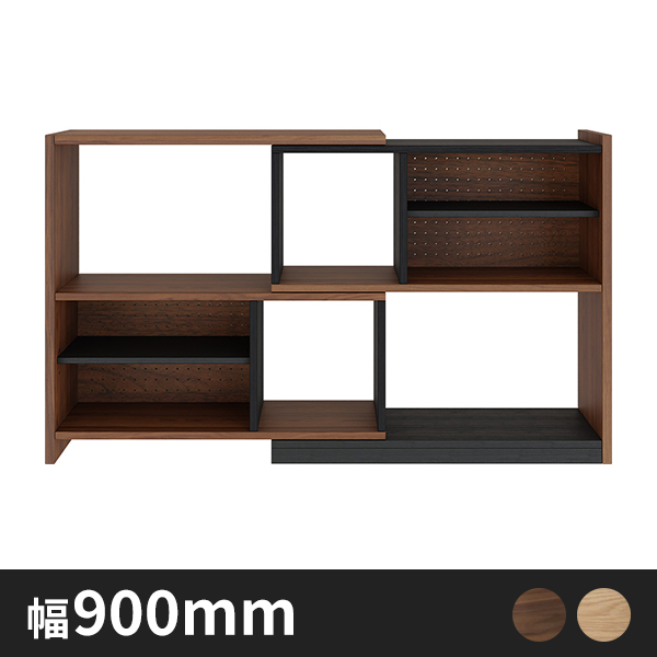 棚 タオル収納 洗面所収納 本棚 サイドボード｜arne flap 1×3open上/D40