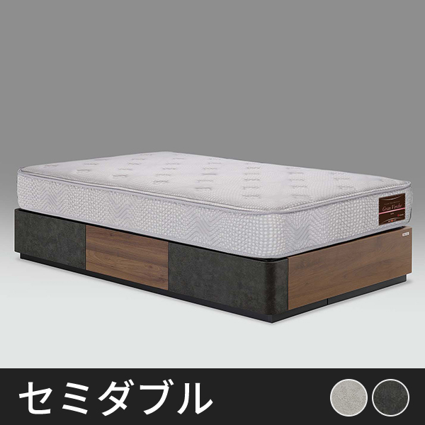 Tasia引き出し付き ヘッドレスタイプ ベッドフレーム　セミダブル