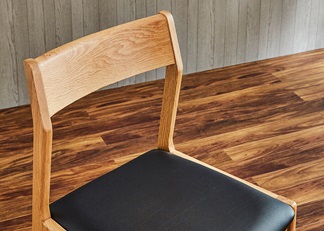 Anita無垢材スリムチェア 1セット2脚入り